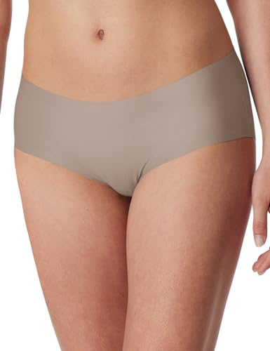 Schiesser Damen Invisible Panty - Cotton Slip, Grau-Jaspe__181765, 38 EU