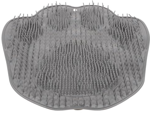 Toyvian Tapis de Bain Antidérapant avec Ventouses Masseur de Mural pour Nettoyeur de Peau Tpr Massage et Circulation Améliorés