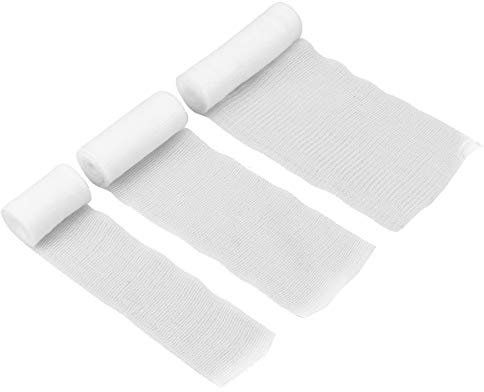 SUPVOX 3 Rollen Elastische Mullbinden Fixierbinde Haftbandage Wundverband Selbsthaftende Bandage Selbstklebend Verband Sterile Wundversorgung