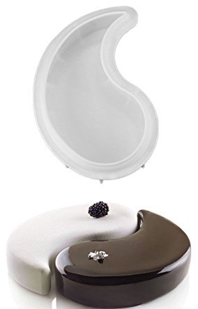 EgBert Yin Yang Forma Torta Silicone Stampo 1 Pezzo per Cioccolato Brownie Dessert Schiuma Stampo Per Pasticceria