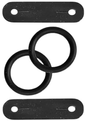 YNR Peacock Safety Irons Stirrups - Safety Stirrups with Rubber Rings, Rubber Bands & Leather Clips Tabs Replacement, Fits Stirrup Leathers | (1 Pair)