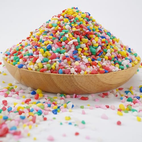 TOYPOPOR 6 lb Decorative Rocks, Mini Rainbow Gravel Pebbles Aquarium Gravel Mixed Color Stones Succulent Cactus Bonsai Gritty Mix Rocks for Top Dressing, Plants, Fish Tank, Lanscaping, Home Decor