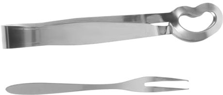 MAGICLULU 1 Satz Schneckengeschirr Meeresfrüchtegabeln Schneckengabeln Schneckenwerkzeuge Praktische Schneckengabel Küchengeschirr Schneckengabel Zange Hülse Rostfreier Stahl