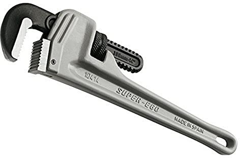 Super-ego 10414 Giratubi Americani in Alluminio, 14, 350 mm, Grigio