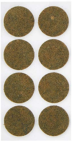 Fackelmann Filzgleiter TECNO - Posavasos de fieltro autoadhesivos, protectores de suelo para mesas y sillas (color: marrón), cantidad: 8 piezas