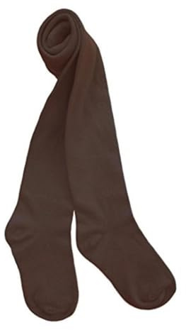 Country Kids Girl's Luxury Cotton Tights, Warm Brown, 3-5 Years UK