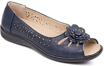 Chums Ladies Flower Slip On Open Toe Sandal