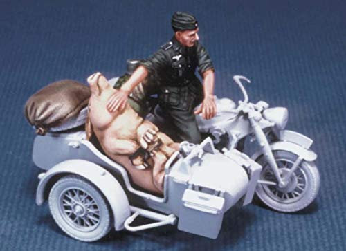 Risjc 1:35 WWII Soldat und EIN Schwein Resin Soldatenmodell (ohne Auto) unbemalt und unmontiert Miniaturmodellbausatz/R99356