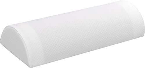 Aidapt 50 cm 4-in-1 Halbmond Memory Foam Orthopädisches Kissen mit kühlender Gelschicht – Lendenwirbelstützkissen – Nackenrolle ideal für Nacken, unteren Rücken, Knie und Beine.