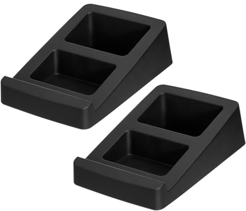 my wall universal bordsstativ för högtalare HS32-1L – 2-pack, kan belastas upp till 3 kg, 15° lutningsvinkel, högtalarstativ, bordshållare för högtalare, vibrationsdämpande