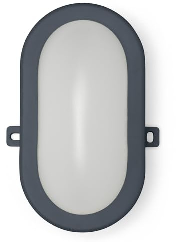 Velamp TARTARUGA: Aplique LED integrado de 5,5W. Uso en exteriores. RAL7016