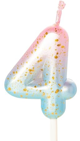 Candela con numero rosa e blu, candele di compleanno per torta, candele di buon compleanno, candele per torta di compleanno, decorazioni per torte per bambini, ragazzi, matrimoni, azienda,