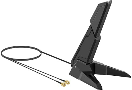 External 2.4G/5G/6GHz WiFi 6 6E Tri-Band Magnetic Base Replacement Antenna for GIGABYTE AORUS Z790 B650 B550 B450 B560I ASUS ROG Strix, AORUS PRO AX/AORUS PRO X Series, Slinkdsco
