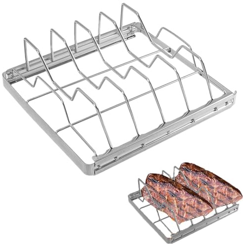 Racks de barbecue pour grille, Rack de barbecue,Grille de rôtissoire barbecue | Grille extérieure en acier inoxydable, grille pliante, grille pour côtelettes pour