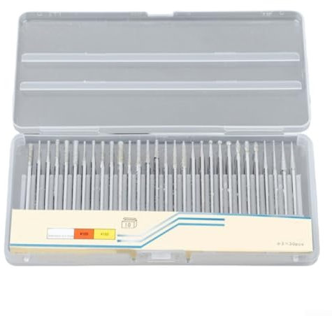 Sumsoctober 30 unids cabeza de molienda de agujas brocas de uñas herramienta rotativa fresa fresa esmeril Brocas de herramienta rotativa Die Grinder Bits Accesorios para metal