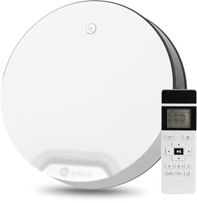 LEFANT N1 Robot Aspirador con Mando a Distancia, 4500Pa de Potente Succión, 165min de Autonomía, Carga Automática, Versión sin WiFi, Ideal para Pelo de Mascotas en Suelos Duros y Alfombras