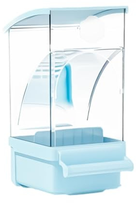 Distributeur de nourriture pour perroquets de grande capacité, amovible, facile à nettoyer, transparent, accessoire de cage pour perruches