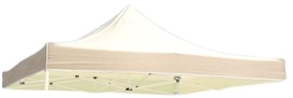 Cubierta de repuesto para pabellón exterior, techo, impermeable, resistente a los rayos UV, protección solar revestida para barbacoas, piscina, cochera, aislamiento térmico, beige (superior solo 2 x 2