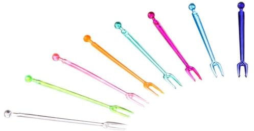 CONFEZIONE 5000 FORCHETTINE A DUE PUNTE IN PLASTICA 8,5 cm FORCHETTE PATATINE