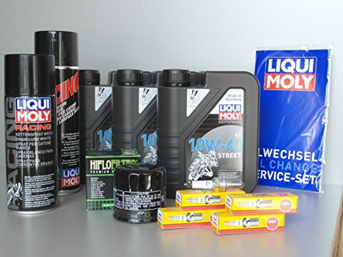 Wartungs - Set passend für Honda CBF 1000 F (10-14), mit Oelfilter, Zündkerze, Kettenfett Motorrad