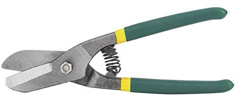 Hyuduo Tijeras de Hojalata de Corte Recto Tipo Alemania, Tijeras de Metal, Tijeras, para Cortar Aluminio, Chapa, Cuero, Cartón Y Plástico(8Inch)