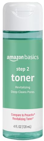 Amazon Basics 3-Step Acne Treatment System Revitalizing Face Toner, Balancing, Refreshing, 4 Fluid Ounces, 1-Pack
