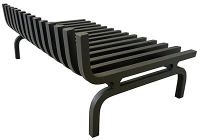 Rejilla para Chimenea Independiente de 45 x 40 cm, digna del Fabricante | doblado por un Lado | Aspecto Moderno