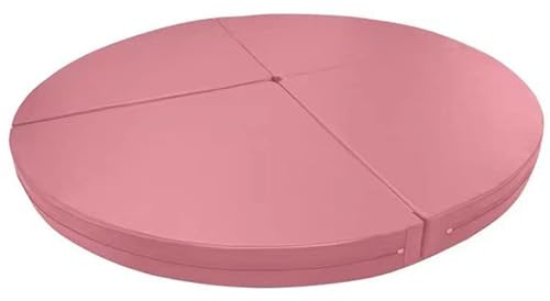 HYLMF Pole Dance Matta, Bärbara Safety Yoga Golvmattor, Vikbar Pole Dance Mat Gym Träning Fitness Säkerhetsstoppning För Party Pub Home Club(Size:150X10CM,Color:Rosa)