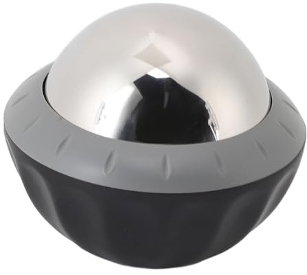 Masajeador de Rodillo de Acero Inoxidable, Bola de Masaje Muscular de Tejido Profundo con Compresa Fría y Caliente