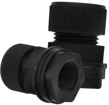 BEBEMOKO 2pezzi Connettori Vite per Serbatoi e Acquari da Facile Installazione per Barili di Pioggia Vasche Piscine e Tubi da Giardino