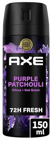 AXE - Deodorante da uomo Spray - Purple Patchouli - Collezione Prestige - Spray antitraspirante - Freschezza 72h non-stop - fragranza pesca patchouli e ambra - 150ml