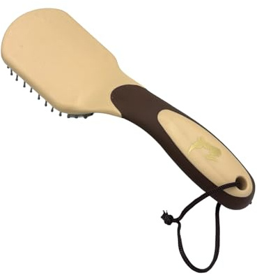 JA2004 Schweifbürste Mähnenbürste Mähnen Schweif Bürste Schweifkamm Pferdeschweifbürste für Pferdezum Kämmen vom Pferdehaar Pferdepflege Zubehör (Cappuccino Mokka Beige)