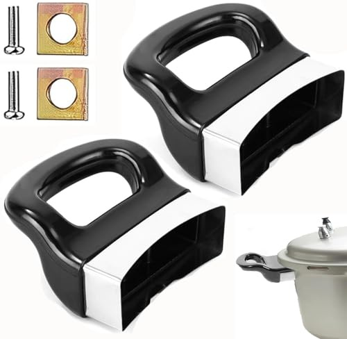 Bessy shop 2pcs Replacement Pot Handles, Metal Short Side Handles for Pressure Pans, Durable Kitchen Tool for Home Cookware