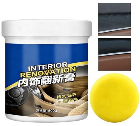 Generisch Limpiador de piel para interior de coche, protección de detalles, 500 g, limpiador de salpicadero, quitamanchas, para coche, camión, SUV, moto, camioneta, salpicadero, alfombra