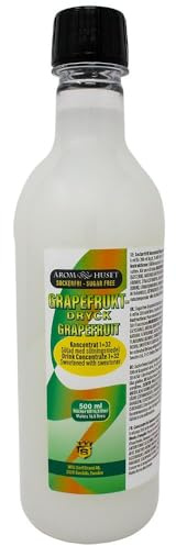 Grapefruktkoncentrat 500 ml ger 16,5 l dryck utan socker | Blandningsförhållande 1:33 | innehåller grapefruktextrakt, citrusfrukt | högkoncentrerat