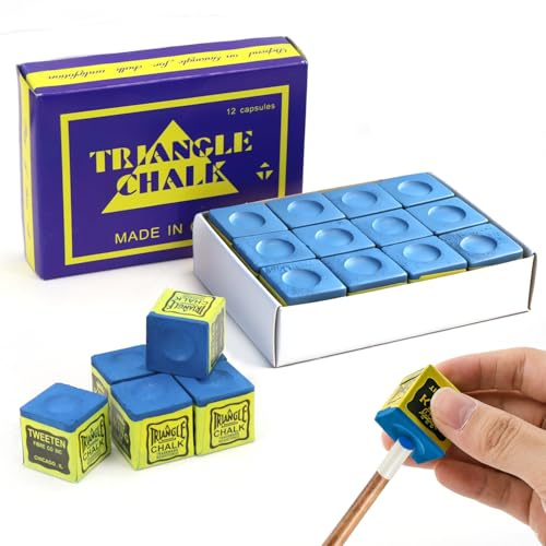 24 Pcs Premium Cue Chalk, Professional Snooker Chalk & Pool Chalk Set