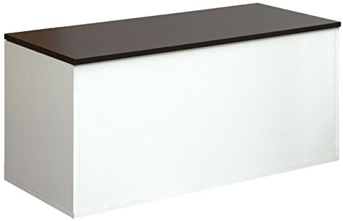 Symbiosis Knight Banc Coffre, Blanc et Noir 89x39,2x43,2 cm