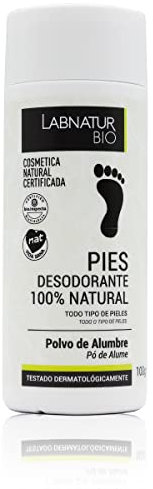 Deodoranti Piedi Polvere 100 gr. Peidra di Allume. Elimina il cattivo odore. Antitraspirante. Antisettico. Deodorante per piedi e scarpe. Senza alluminio e parabeni 100% pietra di allume naturale.