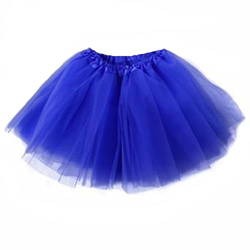A Liittle Tree- Ladies Girls Tutu Skirts Dress Up Costume Fancy Dress Party Hen Party (Royal Blue)