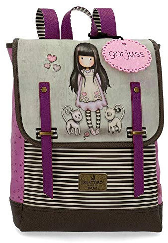 Santoro Gorjuss Tall Tails Laptop-Rucksack Mehrfarbig 29x38x9 cms Synthetisches Leder 13,3 9.92L
