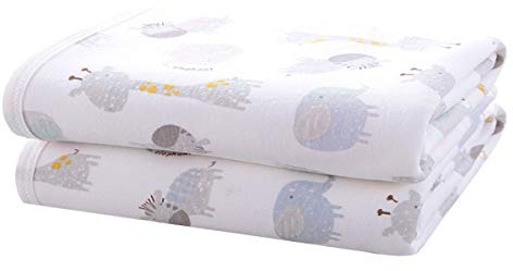 Large Baby Diaper Changing Pads Soft Cotton Waterproof Changing Pad for Baby 27.5X37.5 inches Underpads Mattress Mat Sheet Protector Portable Reusable Urine Mat for Travel Gear 2 Pack