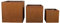 Köhko® Designer-Blumenkübel aus Cortenstahl VIVO 80 x 80 x 56 cm | Pflanztopf in Edelrost-Optik