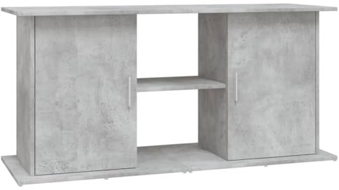 vidaXL Aquariumständer, Aquarium Unterschrank mit viel Stauraum, Aquarium Tisch mit Stabiler Oberplatte, Aquariumschrank Aquarium Halter, Betongrau Holzwerkstoff