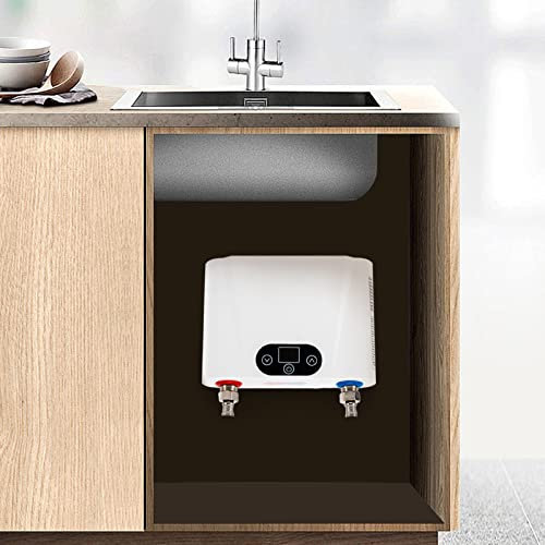 Chauffe-eau électrique instantané - 5,5 kW - Mini appareil de cuisine - Chauffe-eau sans réservoir - Pour cuisine, salle de bain, sous évier