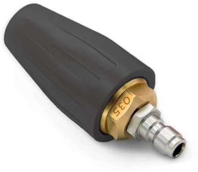 Buse De Turbine Rotative Universelle Pour Nettoyeur Haute Pression à Eau, 035 Nettoyeur Haute Pression, 4000 Psi, Calibre 1.156mm, 1/4 Raccord Rapide Buse De Nettoyage à Turbine Rotative (Noir)