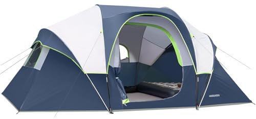 HIKERGARDEN 10 Person Tents for Camping Family Outdoor Dome Tent