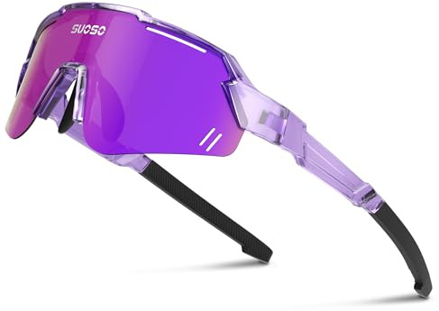 suoso Kids Sports Polarized Sunglasses: Youth Baseball Sun Glasses, Cycling Glasses for Boys Girls Age 6-12 Lightweight TR90 Frame UV400 Protection for Teens