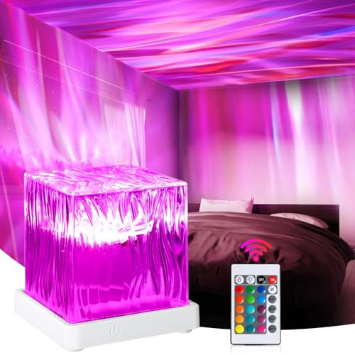 Dreamy Cubby Nordlicht-Projektorlicht, LED 16 Farben und Moduswechsel, modernes/futuristisches/Weltraum-Projektorlicht für Kinder, Schlafzimmer/Party/Spielzimmer