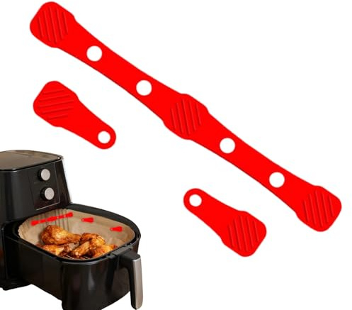 Magnete Friggitrice ad Aria, Fibbia Resistente alle Alte Temperature, Clip Magnetiche Per Friggitrice Ad Aria, per Cucina Domestica Bloccare Carta in Sicurezza e Prevenire Bruciature