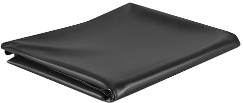 Mokuyary Forro para estanque, negro, 2 x 6 m, PVC, 0,5 mm, lona para estanque, fieltro para pequeñas fuentes, estanques